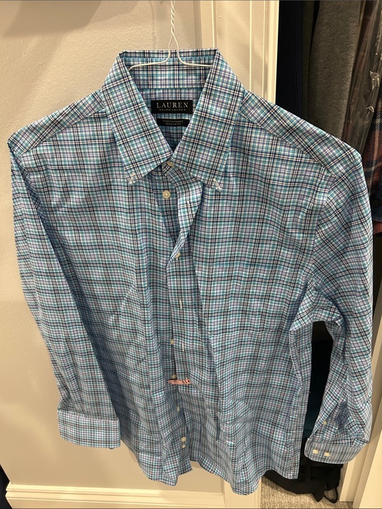 Lauren Ralph Lauren Other - Lauren Ralph Lauren Teal and Blue Plaid Button-Down Shirt